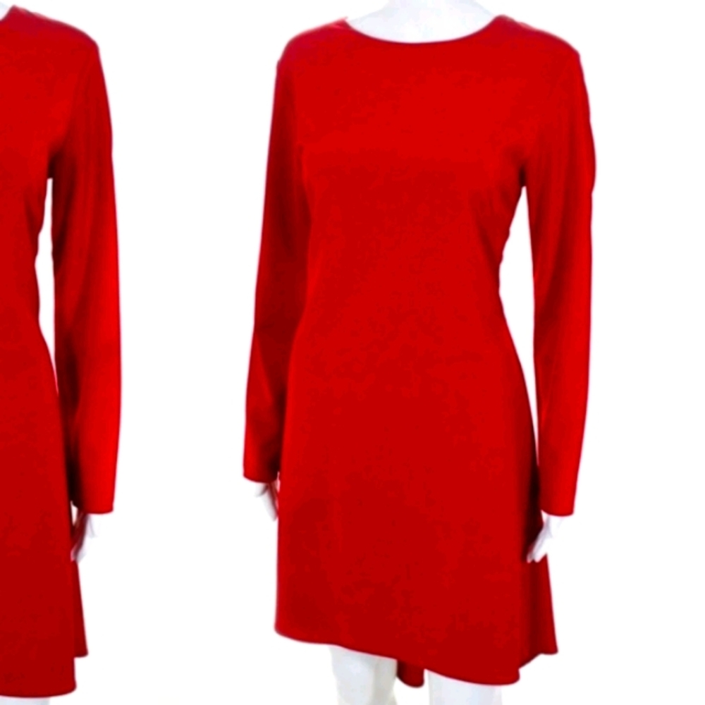 NHA KHANH RED WEST Long sleeve Dress SIZE 8 - Picture 1 of 6